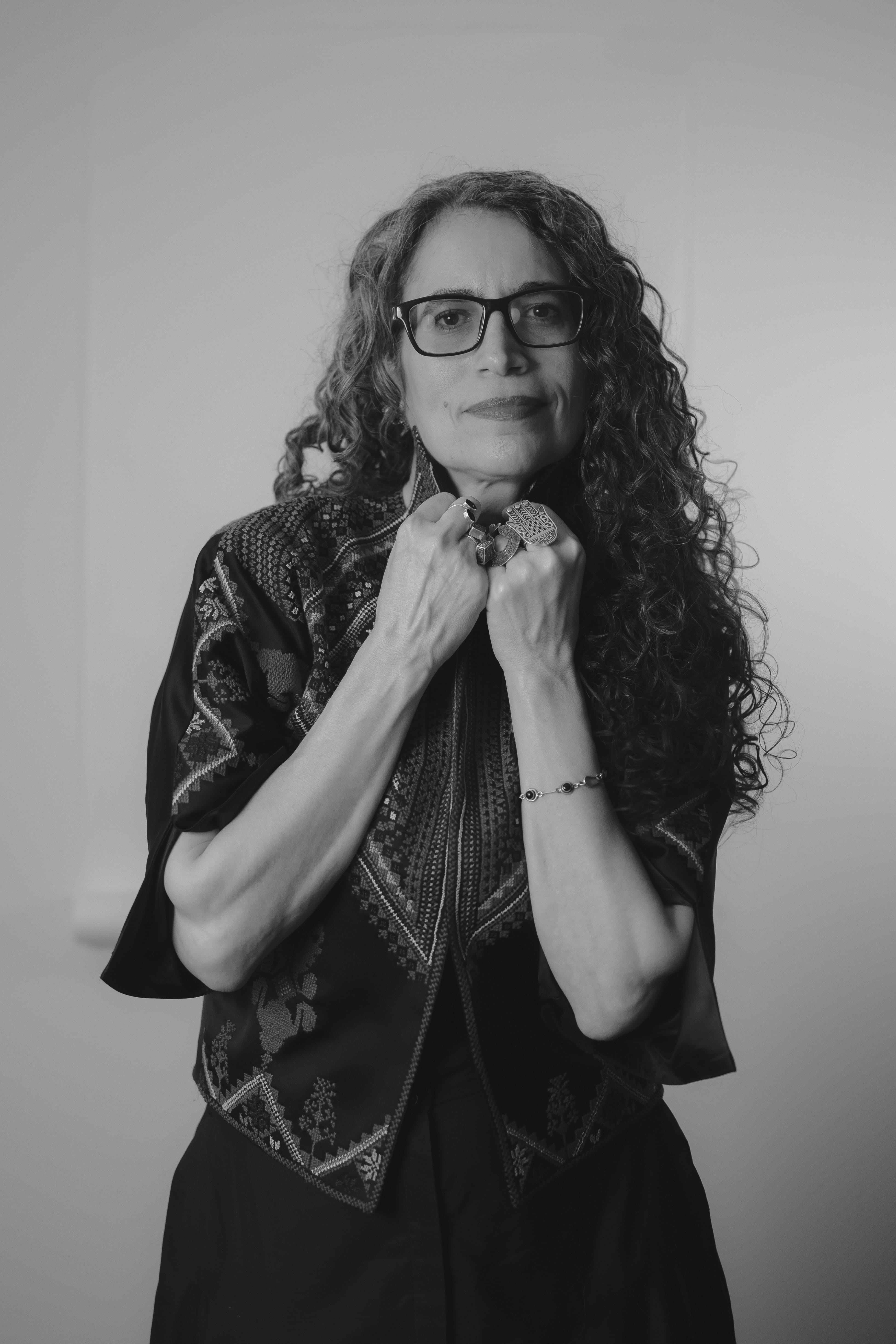 Dima Khatib, en su paso por Bogotá por el Festival Gabo. Créditos: Lina Botero.  