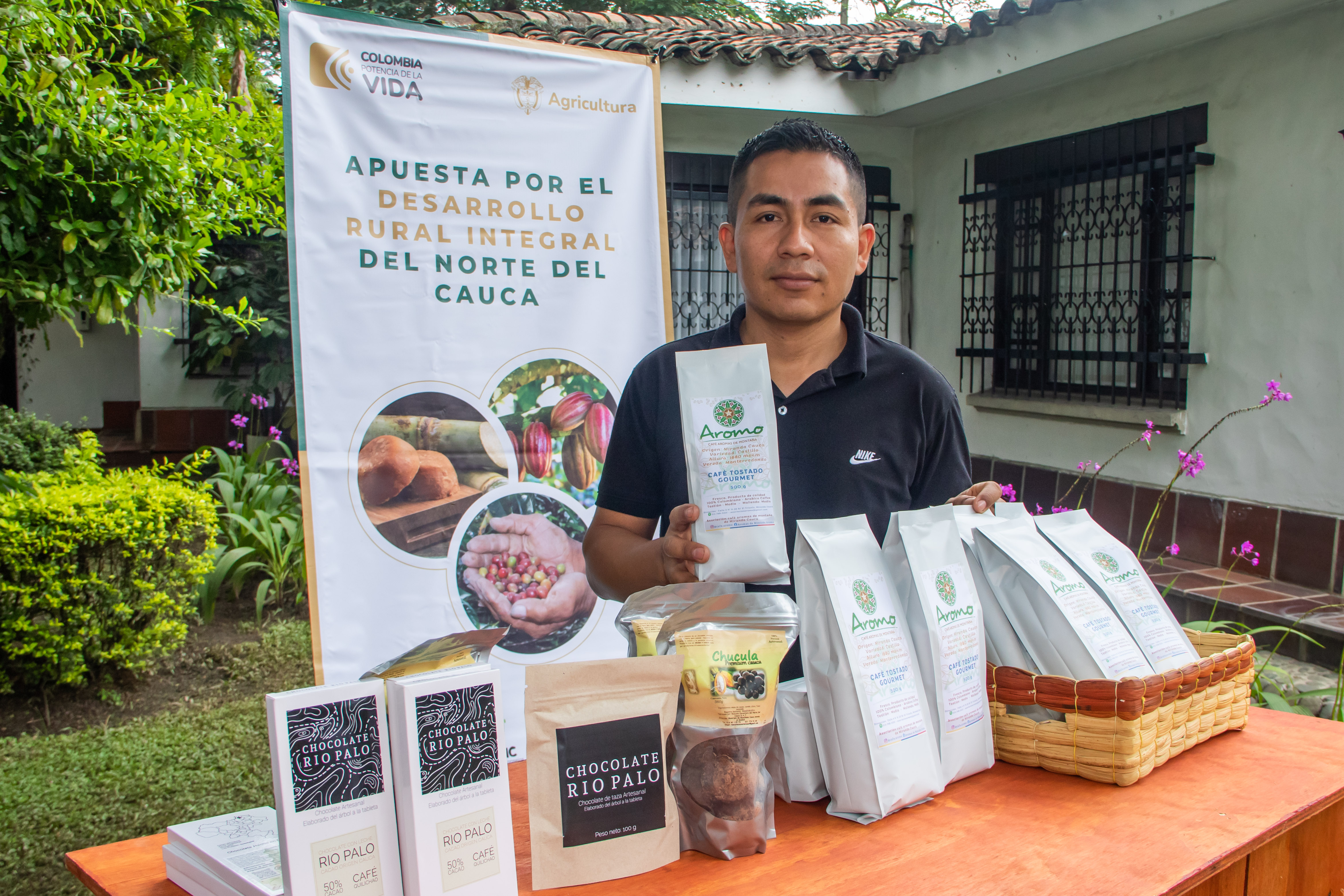 Franklin Dagua, representante legal de Café Aromo