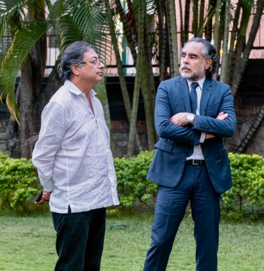 Armando Benedetti y Gustavo Petro