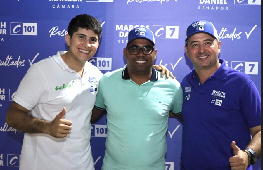 Edgardo Arrieta, Wadith Manzur y Marcos Daniel Pineda