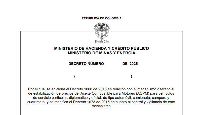 Borrador de decreto