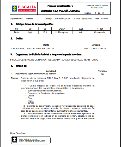 Fiscalía - Aire