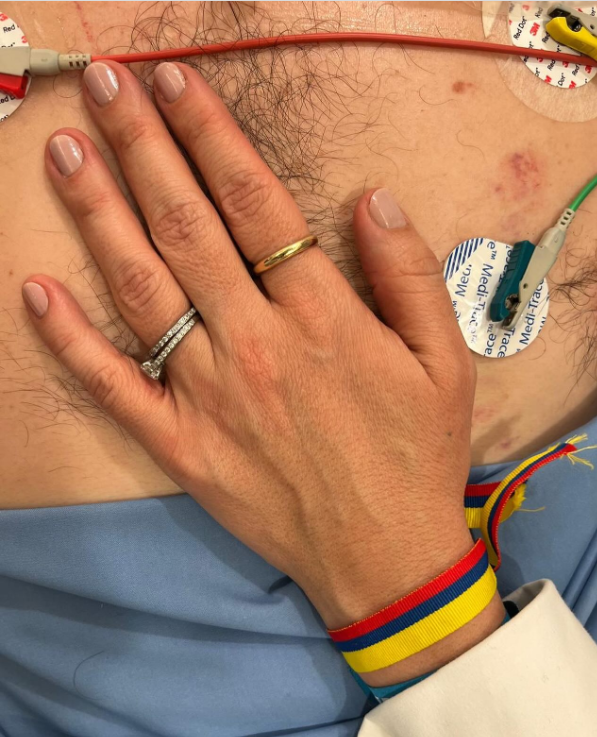 Foto compartida por esposa de Miguel Uribe en su cuenta de Instagram. Créditos: @maclaudiat