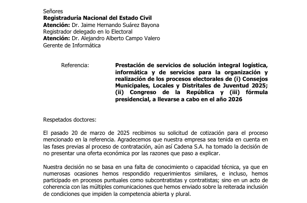 Observaciones CADENA