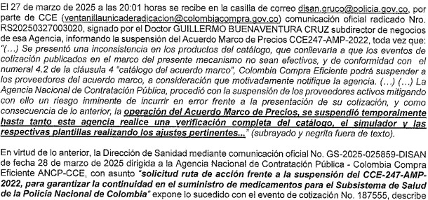 Documentación licitación de la Policía