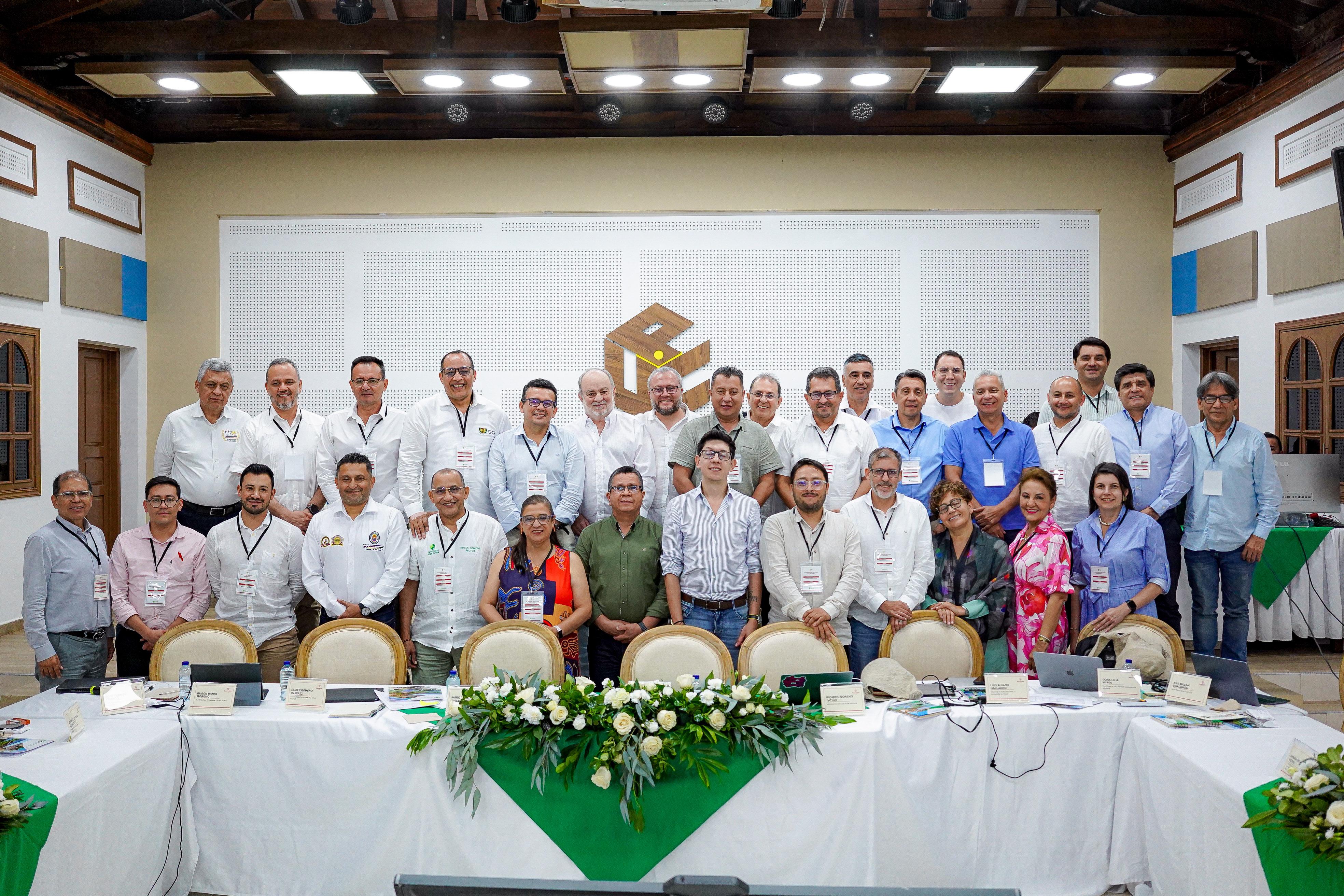 Imagen de la reunión de rectores realizada en Valledupar.