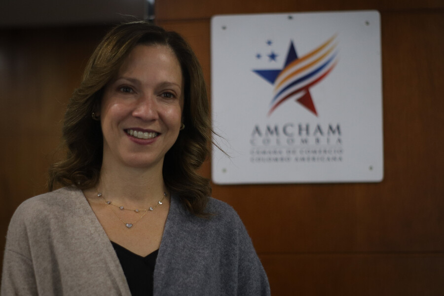 La presidenta ejecutiva de AmCham Colombia, María Claudia Lacouture.