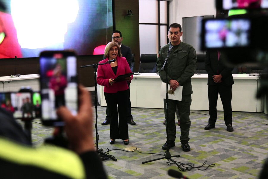 Rueda de prensa alias El Bendecido.