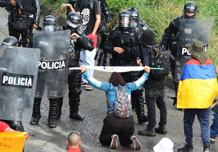 Imagen de las protestas de hace una ñso