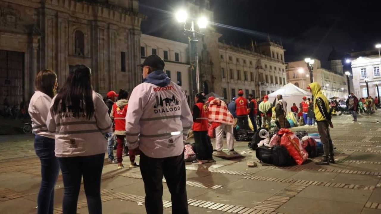 Comunidades indígenas en la Plaza de Bolívar