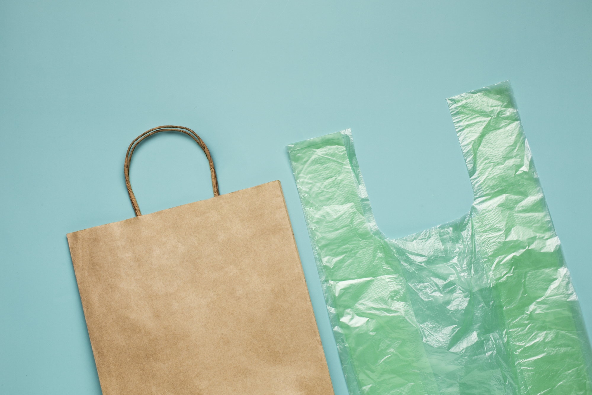 bolsas plásticas y bolsas de papel