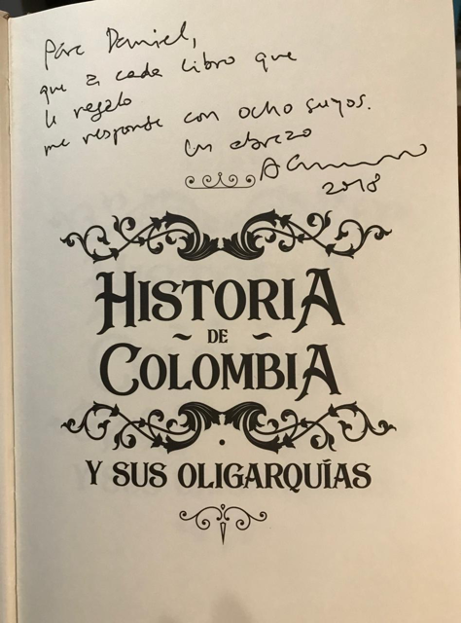 La dedicatoria de Antonio Caballero a Daniel Samper Pizano.