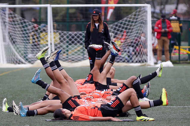 Entrenamiento de la selección femenina sub 20