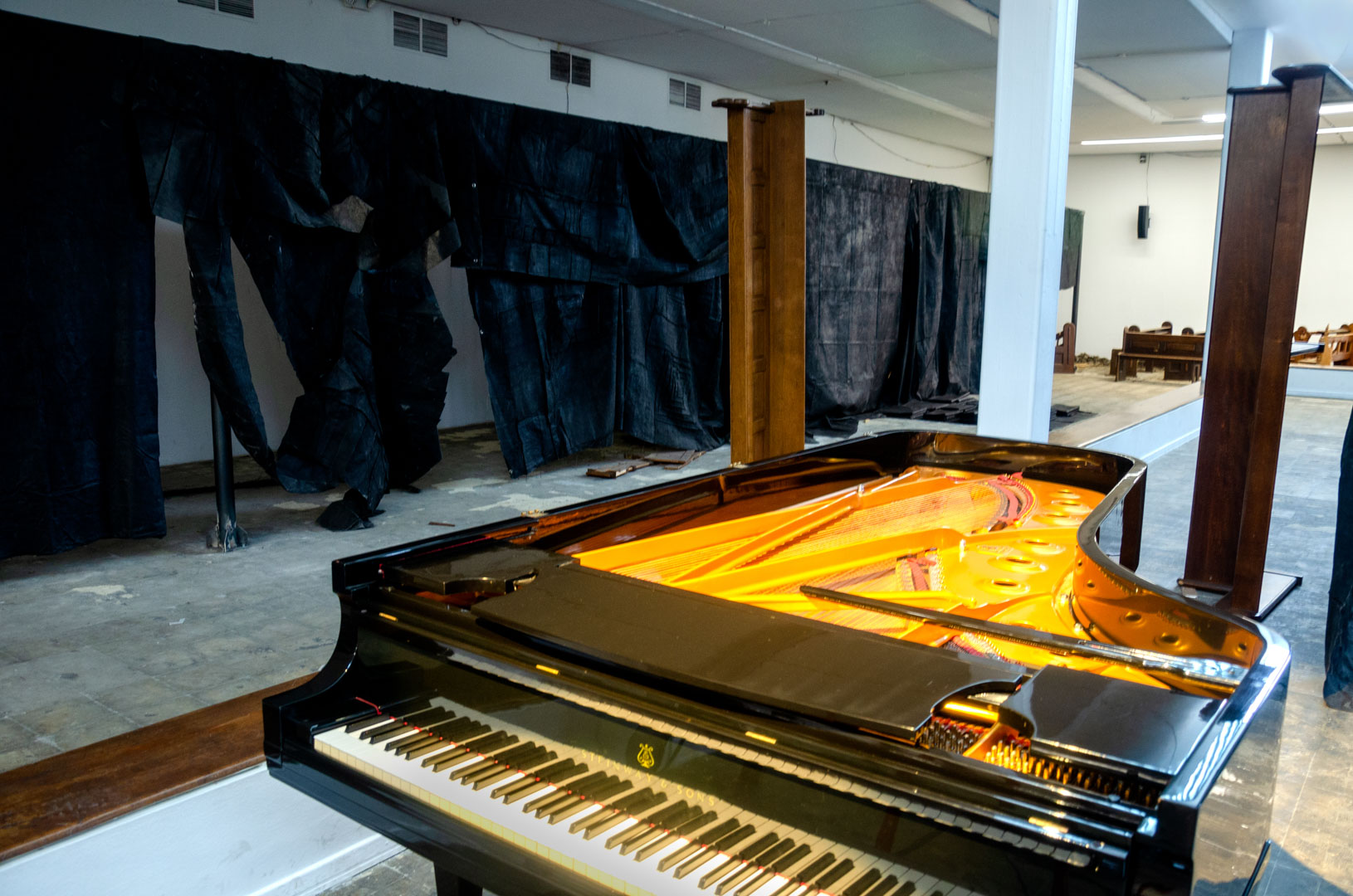 Piano en el museo.