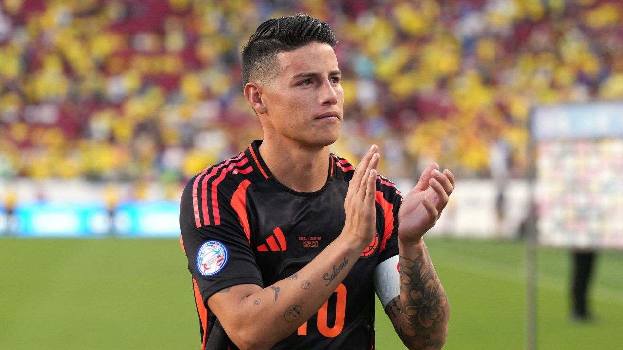 James Rodríguez celebra su clasificación en Copa América 2024