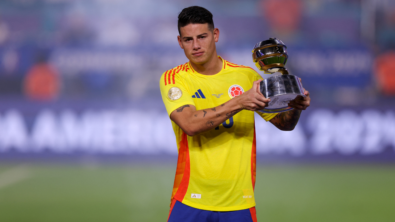 James Rodríguez, el mejor futbolista de la Copa América 2024