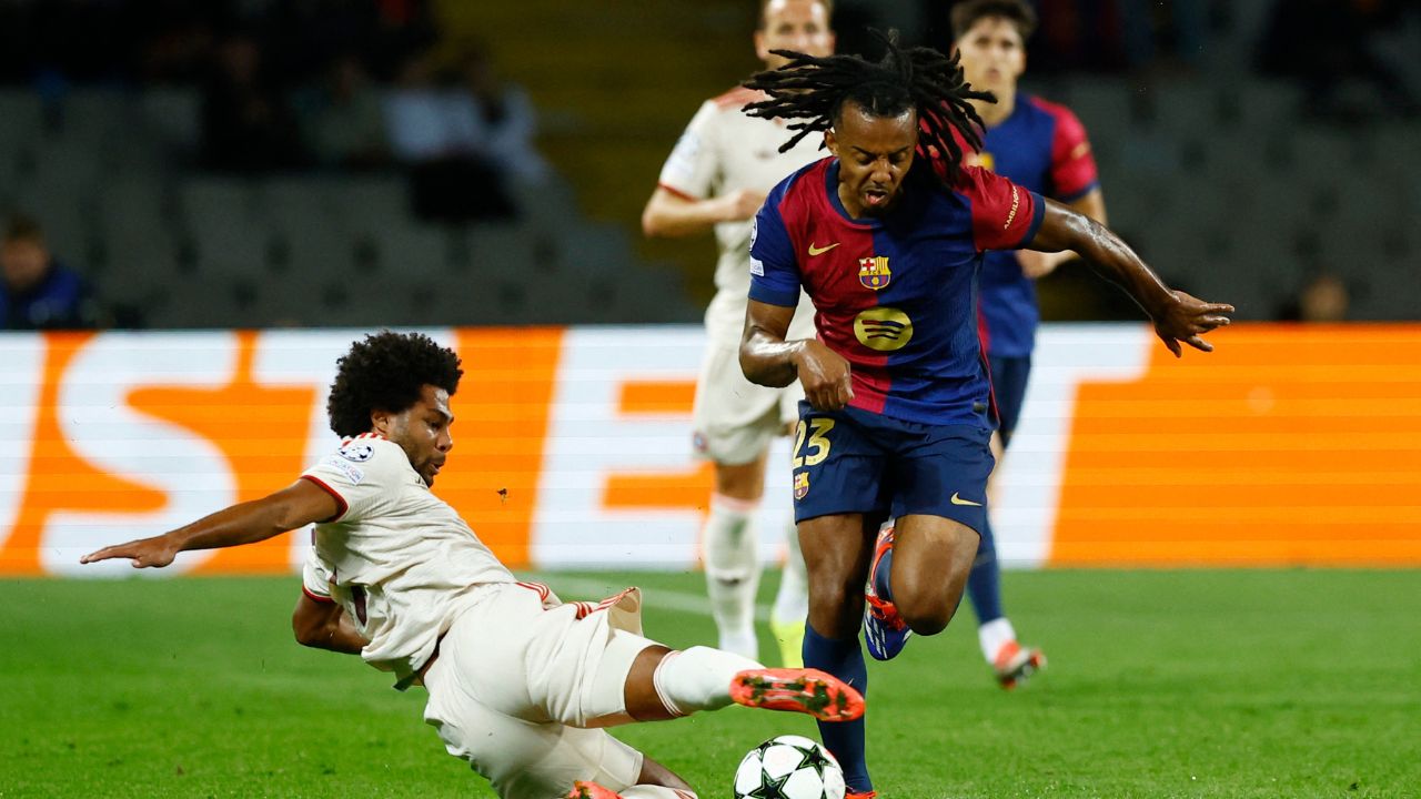 Koundé contra el Bayern Múnich