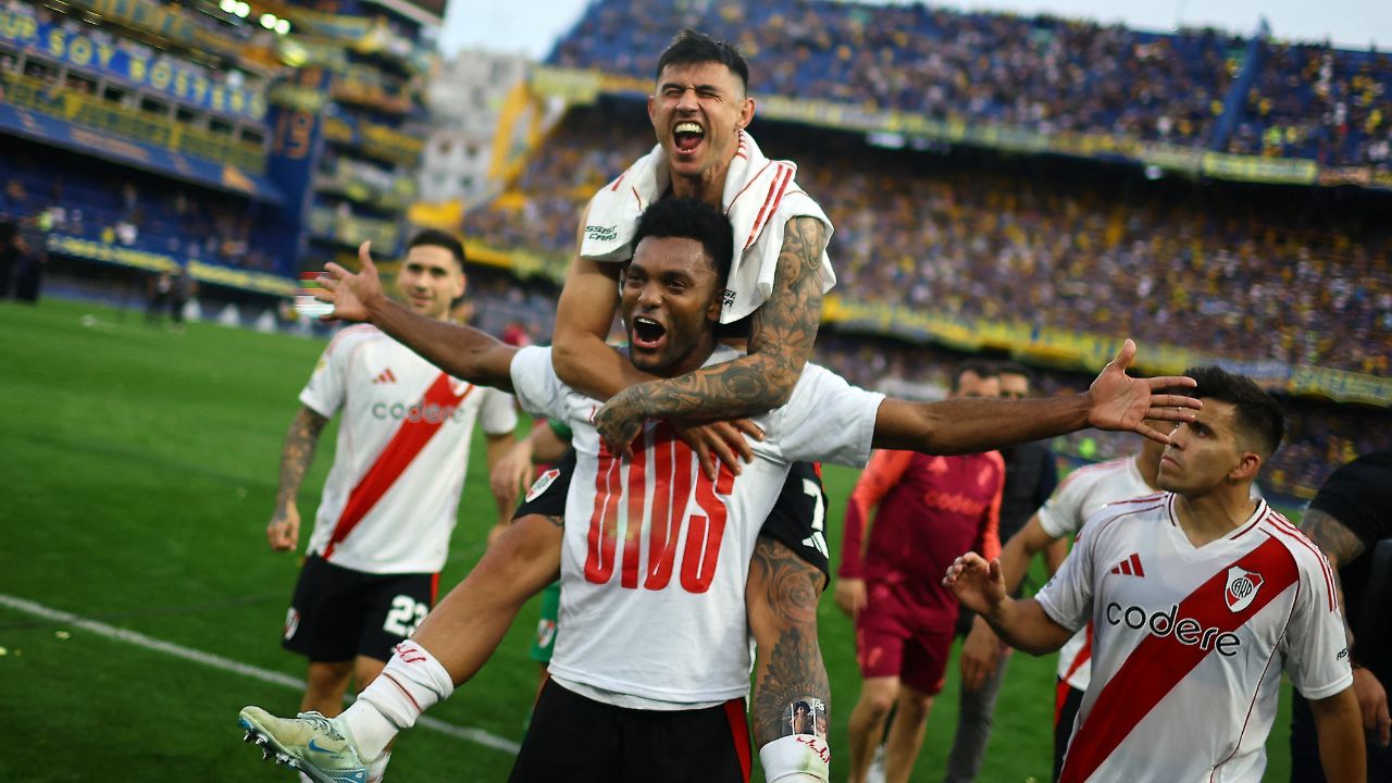 Miguel Ángel Borja, delantero de River Plate y la Selección Colombia