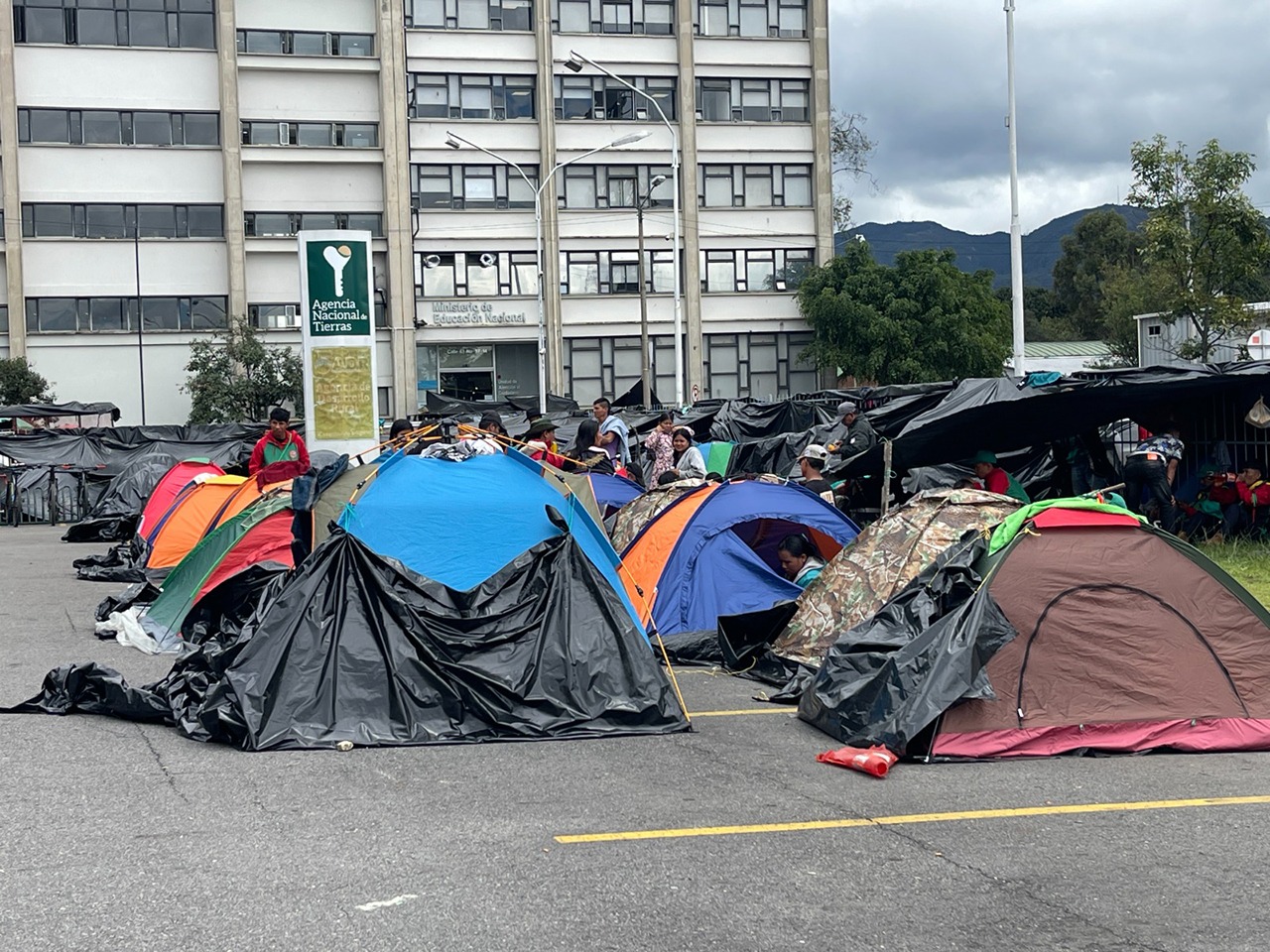 Minga emberá en el CAN 1