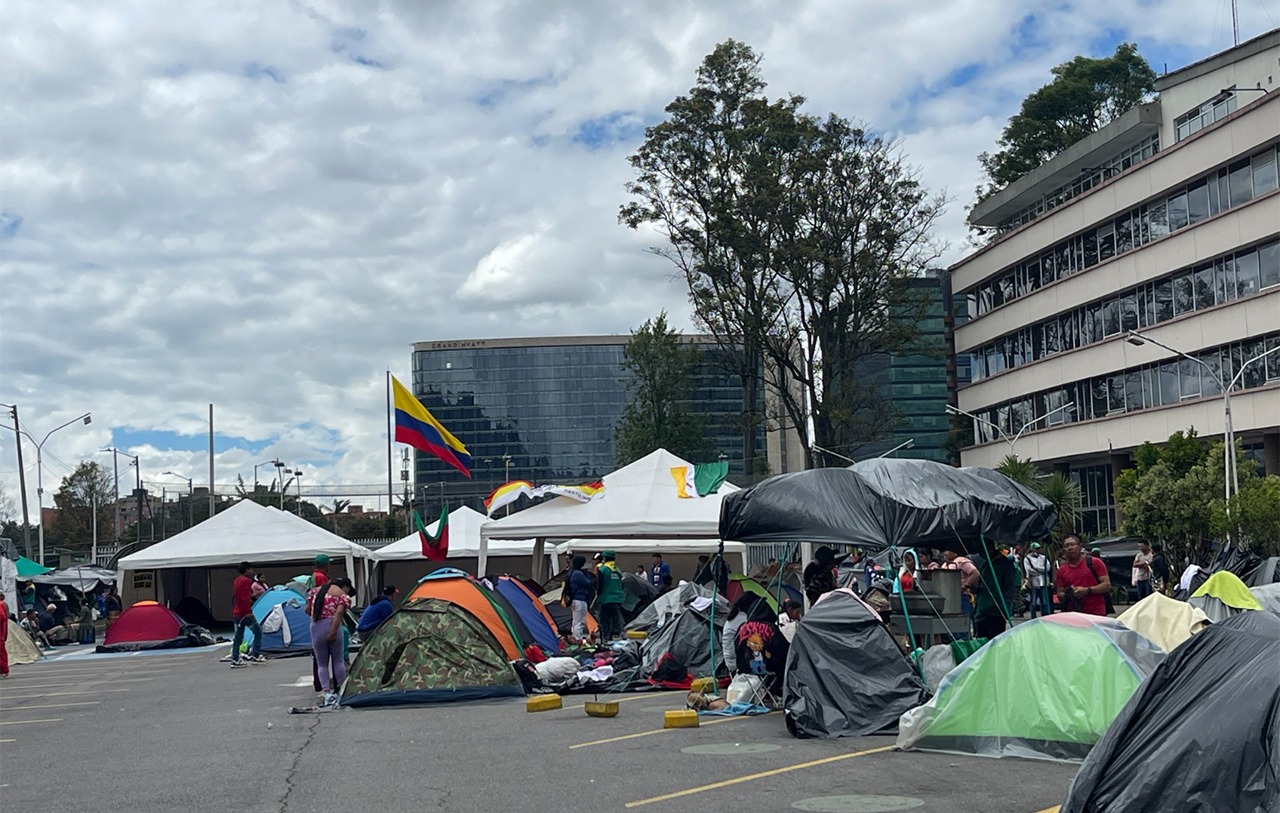 Minga emberá en el CAN 2