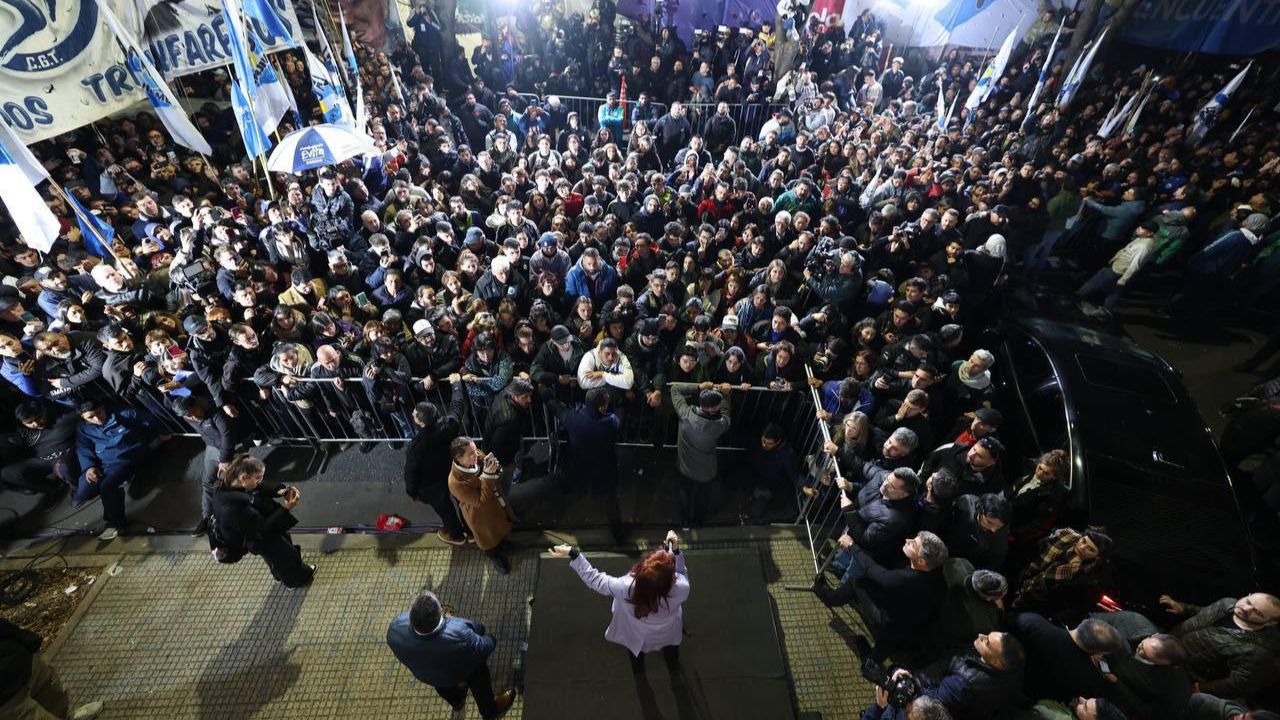 Movilización en apoyo a CFK