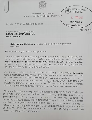 solicitud audiencia pública