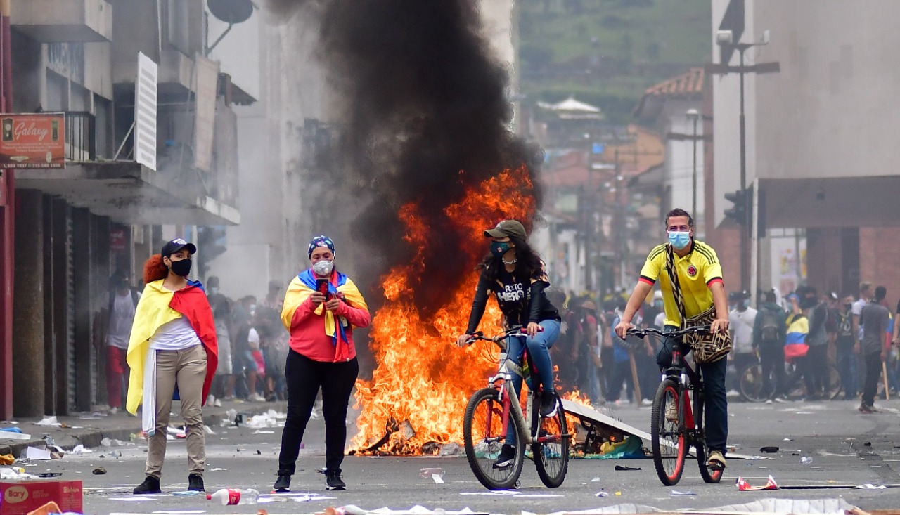 Manifestaciones de hace un año en Cali