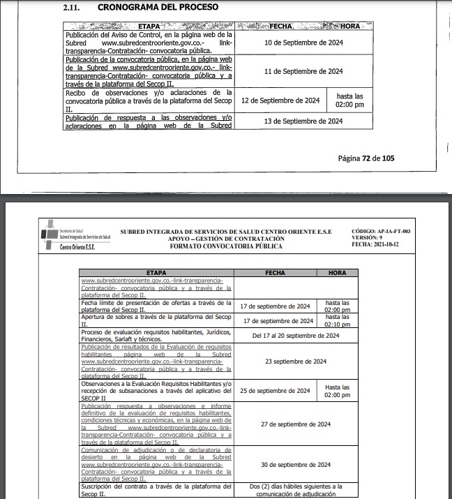 Foto de la licitación