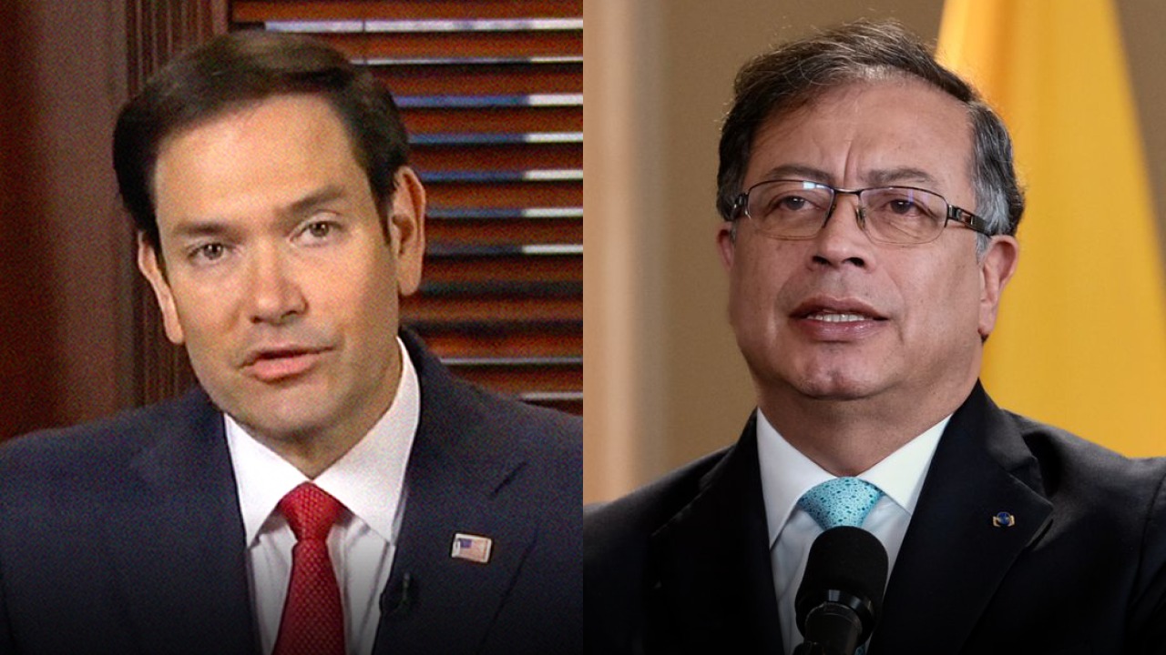 Marco Rubio y Gustavo Petro