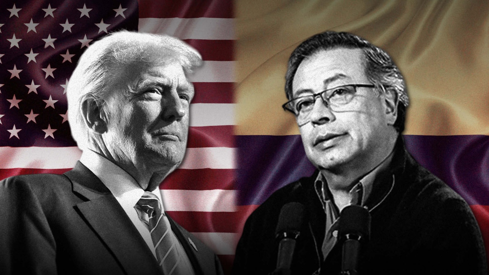 Donald Trump y Gustavo Petro