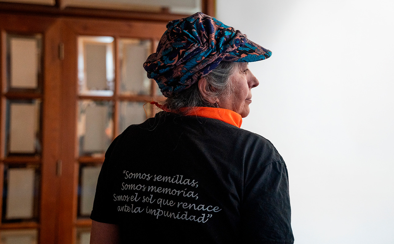 Luz Marina lucha por la justicia y la verdad en los crímenes cometidos por el Estado. Foto Pablo David.