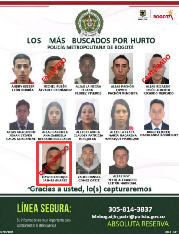 Crédito: Policía Nacional