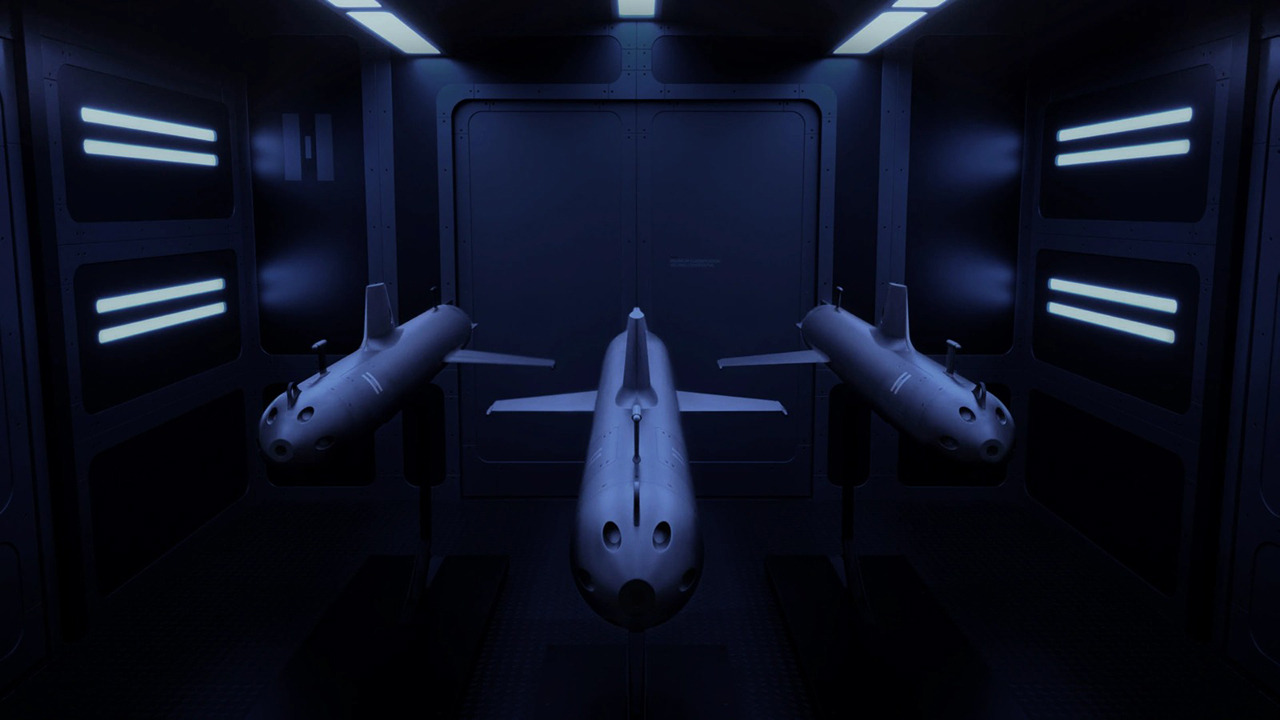 SG-1 Fathom, el dron submarino de Helsing que puede patrullar por meses sin intervención directa. Crédito: Helsing