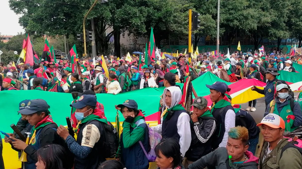 Las seis razones por las que los indígenas se movilizaron hasta Bogotá
