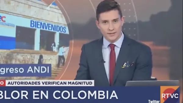 Así se vivió el temblor en los noticieros en vivo