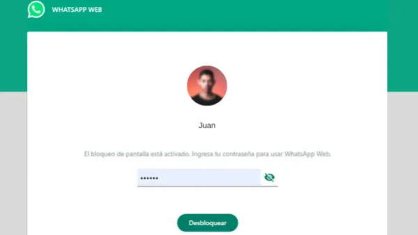 Paso a paso para colocarle contraseña y bloqueo automáticamente a WhatsApp Web