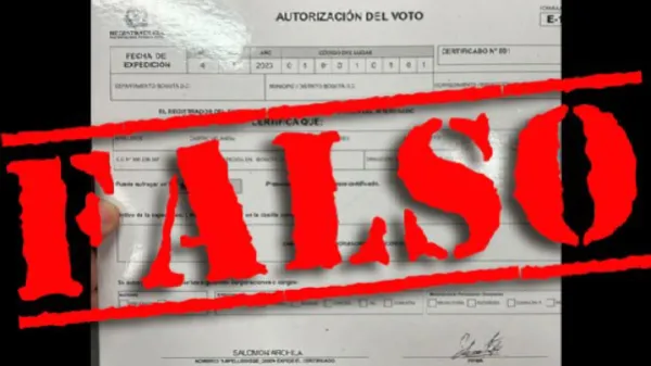 No se deje engañar: Registraduría alerta por información falsa sobre cambios en puestos de votación