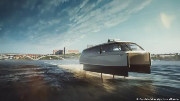 Primer barco eléctrico "volador" de pasajeros, listo en 2024