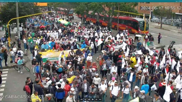 Minuto a minuto de la 'Gran toma de Bogotá': reporte de movilidad por las manifestaciones