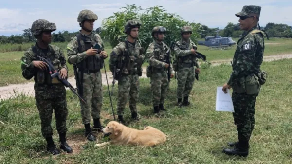 Nueve soldados heridos y una perrita antiexplosivos muerta en ataque al Ejército en zona rural de Bolívar