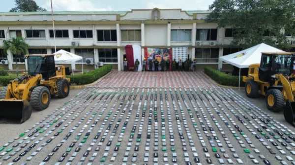 El Ejército incautó más de dos toneladas de cocaína y más de media tonelada de marihuana en Atlántico