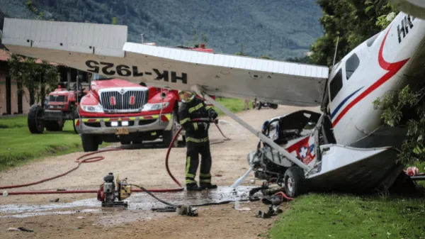Avioneta de misión médica que venía de Puerto Inírida se accidentó cerca a Bogotá