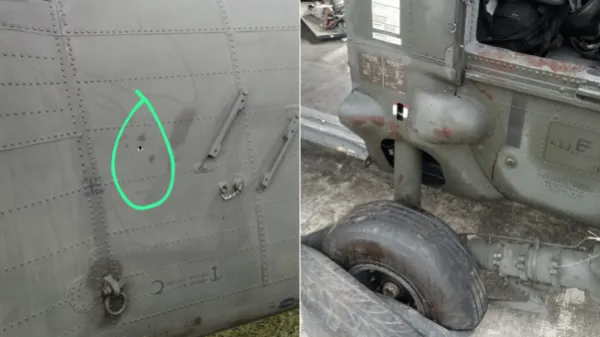 Helicóptero del Ejército recibió siete impactos de bala en operativo en Nariño