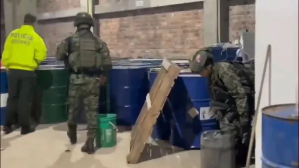 Ocaña: encontraron bodega fachada que en realidad almacenaba insumos químicos que serían para el ELN