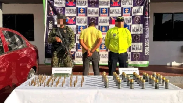 Capturaron a un hombre con 30 granadas en Maicao; arsenal iba para guerra entre Los Pachenca y el Clan del Golfo en el Caribe