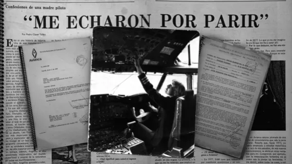 "Me echaron por parir": la historia de la primera mujer en volar un avión comercial en Colombia 