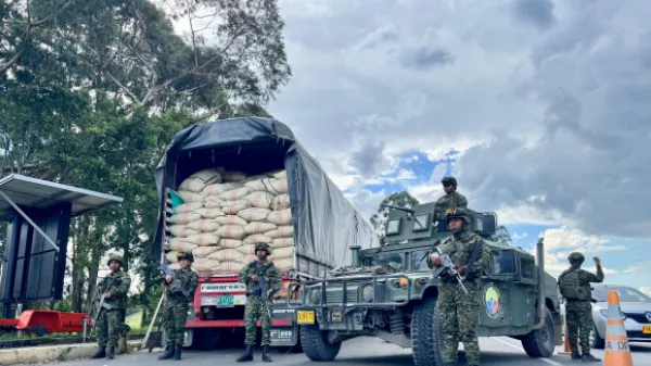 Ejército recupera más de 32 toneladas de café tipo exportación en el Cauca