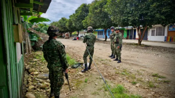Perro rastreador halló artefacto explosivo cerca de un jardín infantil en Uribe, Meta