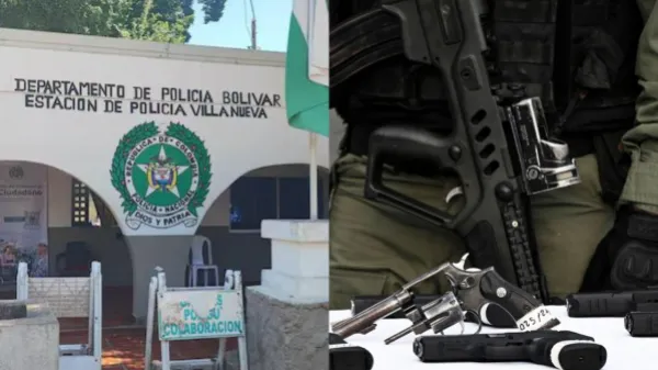 Policía de Bolívar confirmó robo de armas en estación de Villanueva: ¿qué se sabe?