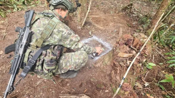 Ejército destruye 59 explosivos en zona rural de Caquetá que iban a ser utilizados para posibles ataques